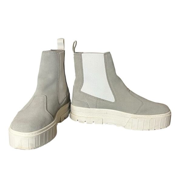PUMA‎ Mayze Chelsea Suede in Birch Platform Boot Women’s Size 9 - Picture 1 of 12